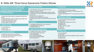 Factory Supply Horse Carriage <b>Trailer</b> 4 Horses Australia Gooseneck Float Gooseneck Float for Sale <b>Trailers</b> - Product Image 6