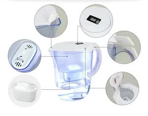 Pitcher Water Filter Alkaline Antioxidant Alkaline Water Ionizer Negative Water Filter Pitcher Water Jug With LED Indicator