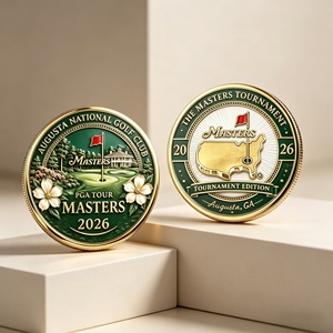 Pièce de monnaie commémorative 3D de golf en gros, pièce de <span class=keywords><strong>d</strong></span>éfi sur le thème du parcours de golf avec finition émaillée pour les amateurs de golf et les collectionneurs - Product Image 3