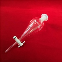 Embudo de separación de 50ml-20000ml, dispensador de barra de Perfume de vidrio, botella con logotipo impreso, embudo en forma de perla, cristalería, embudo de vidrio de separación