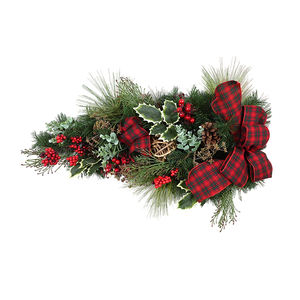 Best Quality Customized <b>Door</b> Mount Eco-Friendly Artificial Teardrop Garland Green Xmas Swag - Product Image 1