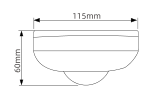 Détecteur de mouvement infrarouge PIR de haute qualité, amplificateur, angle de détection 360°, portée 8 m, étanche IP20, double tension, intérieur/extérieur