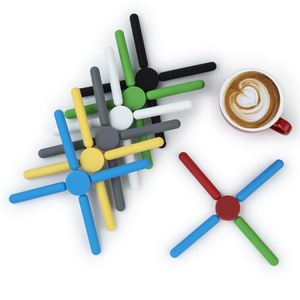 Nhà Máy Bán Hàng Trực Tiếp Chéo Silicone Nhà Bếp Thảm Cách Nhiệt Có Thể Gập Lại Bảng Đế Lót Ly Thân Thiện Môi Trường Nồi Thảm Miếng Đệm - Product Image 1