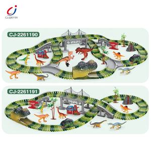 Juego de Pista de Carreras de Dinosaurios Flexible de 183 Piezas para Armar, Juguete Creativo de Dinosaurios Flexibles para Niños - Product Image 4