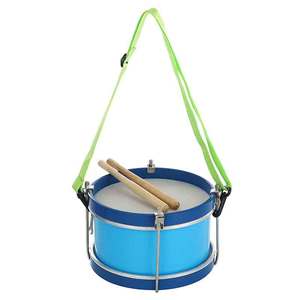 Juguete de madera de educación temprana profesional, instrumentos musicales de percusión para niños, tambor de marcha con cinturón <span class=keywords><strong>Orff</strong></span> - Product Image 3