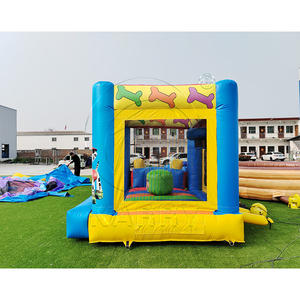 Castillo Inflable con Diseño de Cachorro de Dibujos Animados, Casa de Brinco y Tobogán Combinados, Castillo Inflable Comercial - Product Image 3