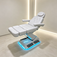 Mobilier de salon nouvellement conçu Traitement cosmétique réglable à 4 moteurs Lit facial Massage de luxe Spa Lit à cils