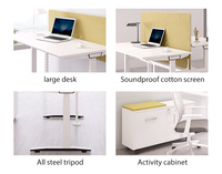 Bureau debout électrique à double moteur de qualité commerciale, réglable en hauteur, mobilier de bureau exécutif