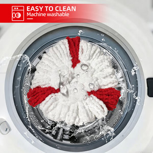 Tête de balai serpillère triangulaire en microfibre de rechange pour balai essoreur O-Cedar <span class=keywords><strong>Vileda</strong></span> EasyWring, recharge de balai rotatif lavable - Product Image 5