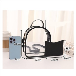 Sac à dos transparent en PVC imperméable pour filles, avec logo personnalisé, fermeture éclair, tendance, <span class=keywords><strong>pas</strong></span> <span class=keywords><strong>cher</strong></span>, grand format, pour l'école des enfants - Product Image 6