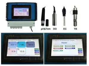 DO pH TDS EC温度を備えたオンラインデジタルマルチパラメーターwifiスマート水質テスター。CODメーター、水質コントローラー