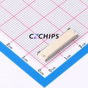 FPC-1.0FX-17PWCR-H20 FFC/FPC Connector SMD,P=1mm,Horizontal Mount Connector Flip Cover Type Bottom Contact 17P 1mm - Product Image 2