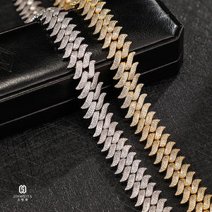 שרשרת קובנית מצופה כסף סטרלינג 925 איכותית ופופולרית 16 מ\\\"מ לגברים בסגנון היפ הופ עם מוסאנייט, שרשרת קובנית מיאמי - Product Image 3