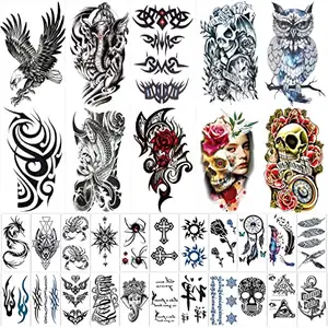 Arm Sleeve Temporary Body Tattoo Color Ink High Quality Sticker Skin Fashion Waterproof Stickers for Women Men