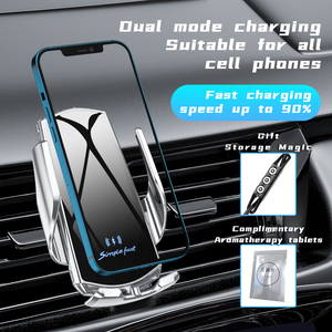 Producto de Moda: Cargador Inalámbrico para Auto de 10W con Sensor Táctil Infrarrojo, Soporte para Celular - Product Image 2