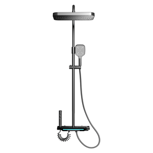 Ensemble <span class=keywords><strong>de</strong></span> <span class=keywords><strong>douche</strong></span> moderne chromé avec jet haute pression - Product Image 2