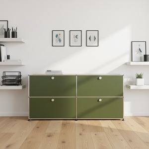Mobile credenza moderno in acciaio inossidabile, <span class=keywords><strong>design</strong></span> modulare con 4 ante, personalizzabile, altri stili, <span class=keywords><strong>mobili</strong></span> per soggiorno - Product Image 1