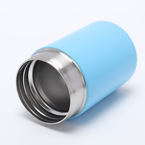 Food Preservation Insulation Cup Sky Blue Cylinder Thermos For Lunch Boxes - Product Image 1