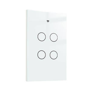 Interrupteur mural tactile intelligent <span class=keywords><strong>ZigBee</strong></span>, design à bascule, <span class=keywords><strong>pour</strong></span> la maison et l'hôtel, compatible <span class=keywords><strong>Smart</strong></span> <span class=keywords><strong>Life</strong></span> et <span class=keywords><strong>Tuya</strong></span> APP, commande vocale Alexa Google - Product Image 1