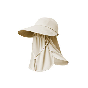 หมวกกันแดดผ้าไหมน้ำแข็งพร้อมอุปกรณ์ป้องกันคอสำหรับผู้หญิงตกปลากลางแจ้งเดินป่าสีชมพู - Product Image 3