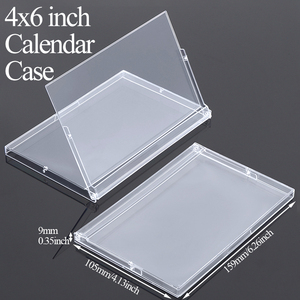SUNSHING High Quality 4X6 inch Landscape Calendar Cases Rectangular Photo Insert Display Acrylic Standard Desk Stand Up Calendar - Product Image 1