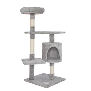 Cây Bài Mèo Cào Có Bóng Đồ Chơi Đồ Nội Thất Đôi Lớn Bằng Gỗ Tùy Chỉnh Căn Hộ Tháp Gỗ Mèo Vải Salu Cho Mèo D <span class=keywords><strong>KING</strong></span> - Product Image 2