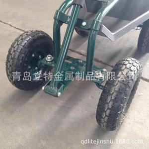 Qingdao Lite Metal Garden Chair <b>Cart</b> TC4501D 4 Wheels Portable <b>Tool</b> Seat <b>For</b> Outdoor Use - Product Image 2