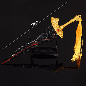 Jeu chaud <span class=keywords><strong>Elden</strong></span> anneaux noir lame épée 22cm métal <span class=keywords><strong>alliage</strong></span> Halloween accessoires artisanat pour Cosplay Collection cadeaux d'anniversaire - Product Image 3