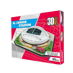 Papel de puzle 3D de catar <span class=keywords><strong>Wold</strong></span> <span class=keywords><strong>Cup</strong></span> para armar estadio Janoub, bricolaje, 65 unidades, <span class=keywords><strong>2022</strong></span> - Product Image 3