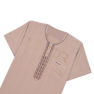 הסיטונאי morocean בסגנון מסורתי חתוך שרוולים קצרים thobe גברים המוסלמי לבושים 6 צבעים זמינים - Product Image 2