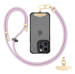 Universal Adjustable Length Phone Case Lanyard With Snap Hook Metal Clip Lanyard Crossbody Short Lanyard
