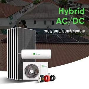 L'énergie solaire Alimenté Climatiseur 12000Btu 18000Btu 24000Btu Ac/Dc Hybride Onduleur Mini Split AC Unité Système Prix - Product Image 2