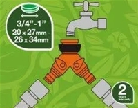Messing vrouwelijke tuin Y-vormige snelkoppeling voor waterslangkraan / fitting / adapter voor