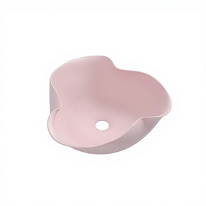 Vasque <span class=keywords><strong>en</strong></span> porcelaine artistique sans plomb, design moderne, pour hôtel, à poser sur comptoir, <span class=keywords><strong>en</strong></span> céramique, facile à nettoyer, sans trou pour robinet - Product Image 2