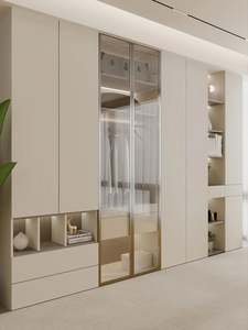 Armoire en bois blanc moderne, magnifique placard pour le rangement des vêtements à la maison - Product Image 5