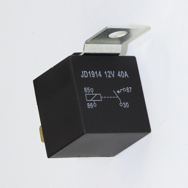 12 Volt 5-Pin 40 Amp Relay Spdt JD1914 Miniature Power Relay for Car with Sealed Bracket Electromagnetic Theory