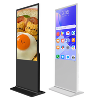Kiosque d'affichage numérique Android 11 Wi-Fi 49/55 pouces avec carte SIM, moniteur ultra-large pour affichage numérique en public intérieur, vidéo pour magasin