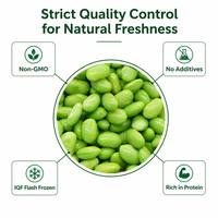 Professionele fabriek IQF diepvries edamame bonen, ontpitte korrels, 100% vers materiaal, sojabonen voor catering.