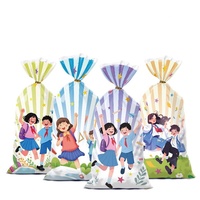 Sacs cadeaux en plastique pour enfants pour anniversaire, remise de diplôme et Diwali - Logo personnalisable multifonctionnel