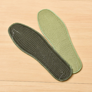 Semelles intérieures en tissu non tissé vert militaire, 6 paires, respirantes, absorbant la transpiration, amortissantes, pour chaussures de sport, été, printemps, automne - Product Image 3