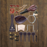 Ensemble complet d'accessoires pour instruments à cordes en ébène, pièces et composants