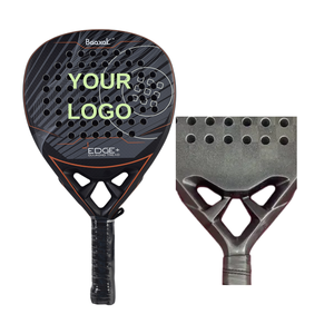 Nouvelle arrivée diamant/larme/forme ronde logo personnalisé pagaie en fibre de carbone/raquette de tennis padel - Product Image 1