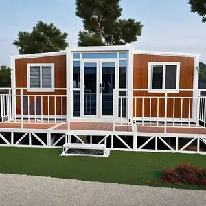 High Quality Prefab 20 40 Foot Foldable Shelter Homes Container House Customized For Villa