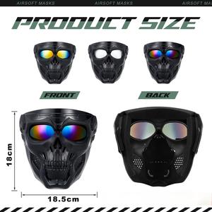 Gafas <span class=keywords><strong>de</strong></span> Protección para Casco <span class=keywords><strong>de</strong></span> Motocross, Bicicleta <span class=keywords><strong>de</strong></span> Montaña, ATV, Máscara Facial Completa para Paintball, Deportes al Aire Libre, Esquí, Halloween, Cosplay, Juegos <span class=keywords><strong>de</strong></span> <span class=keywords><strong>Supervivencia</strong></span> CS - Product Image 2