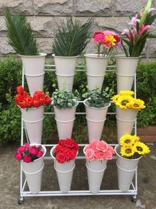 Hot Koop Bloem Emmer Display Stand, Groothandel Bloem Stand 12 Potten Voor Verse Cut Stengels En Boeketten - Product Image 5