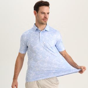 फ़ैक्टरी कस्टम ओम odm couflage कपड़े 4 तरह से पॉलिएस्टर आकस्मिक बुनाई 3 डी मुद्रित स्टैंड कॉलर पोलो शर्ट - Product Image 2