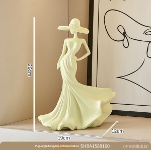 Ornements Artistiques en Résine au Design Créatif, Style Minimaliste, Tons Crème, Sensation Haut <span class=keywords><strong>de</strong></span> Gamme pour Salon, Bureau, Entrée, Cave à Vin - Product Image 6