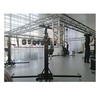 Torre de elevación de truss con manivela para altavoces line array, luces de escenario con pantalla LED y cabrestante de 6.5 m, capacidad de carga de 250 kg, resistente, precio mayorista