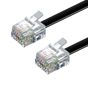 <strong>Telecommunications</strong> Manufacture Field Telephone Cable 3M <strong>Patch</strong> <strong>Cord</strong> 6P4C 6P6C RJ11 RJ12 Round Telephone Cables 100m - Product Image 4