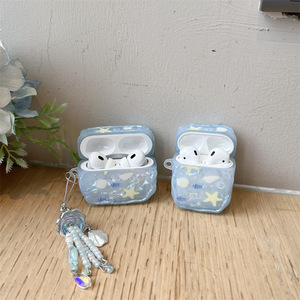 Funda con diseño de estrella de mar y concha azul para AirPods Pro 2, funda para auriculares inalámbricos Apple AirPods 2 3 4 - Product Image 2